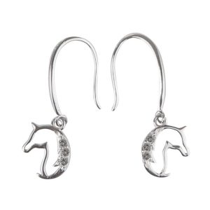 Sterling Silver Horse Head Earrings